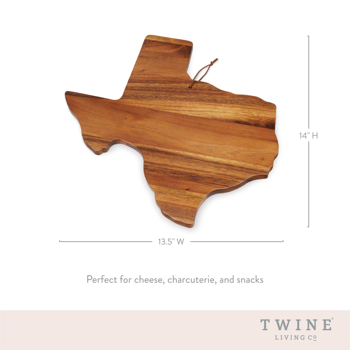 Acacia Wood Texas Cheese Board