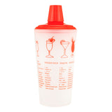 Recipe Plastic Shaker in Red