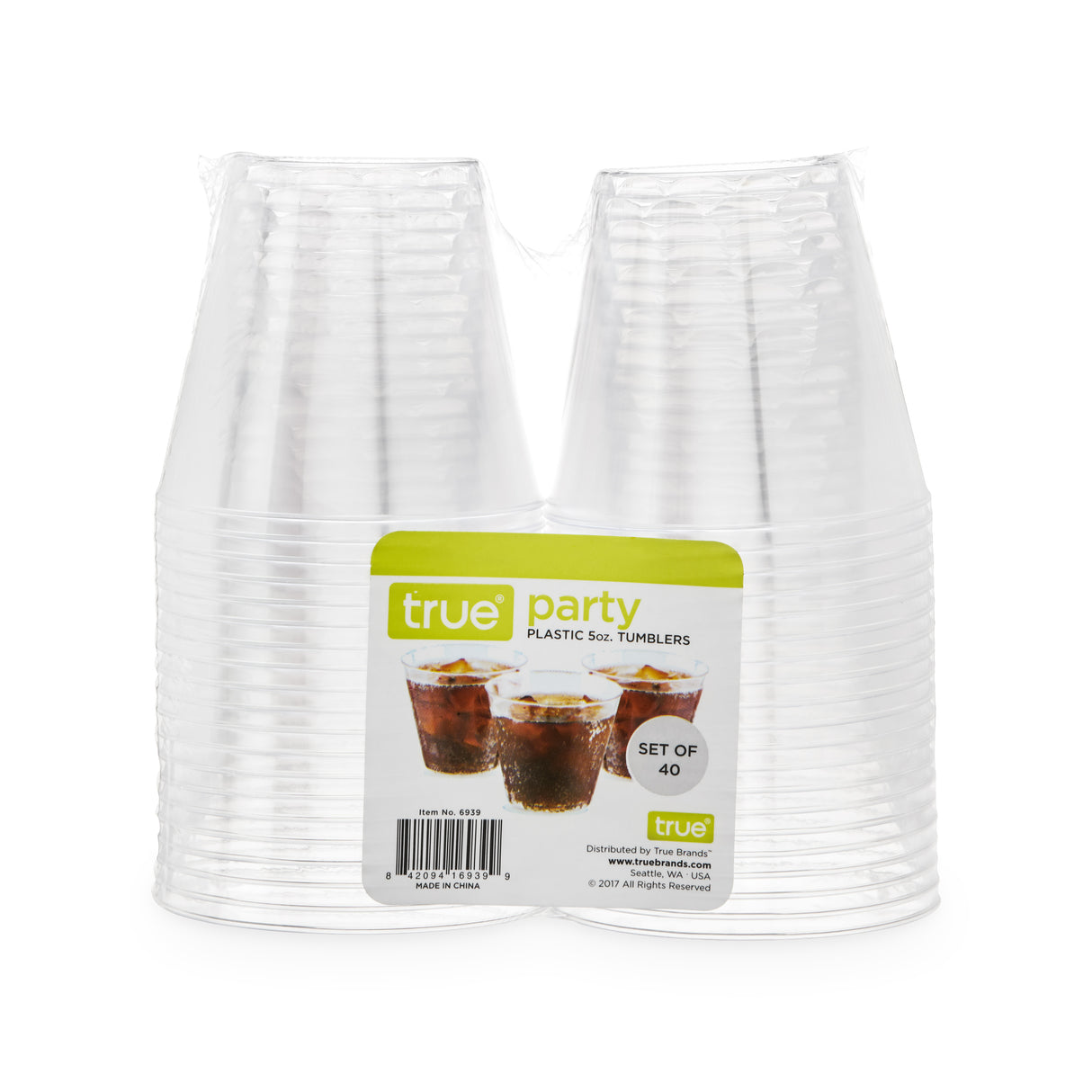 Party 5 oz Plastic Tumblers in Clear, 40ct