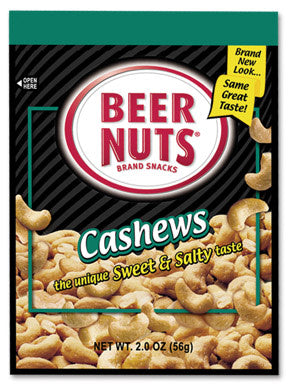 Beer Nuts Cashews, CDU 12ct