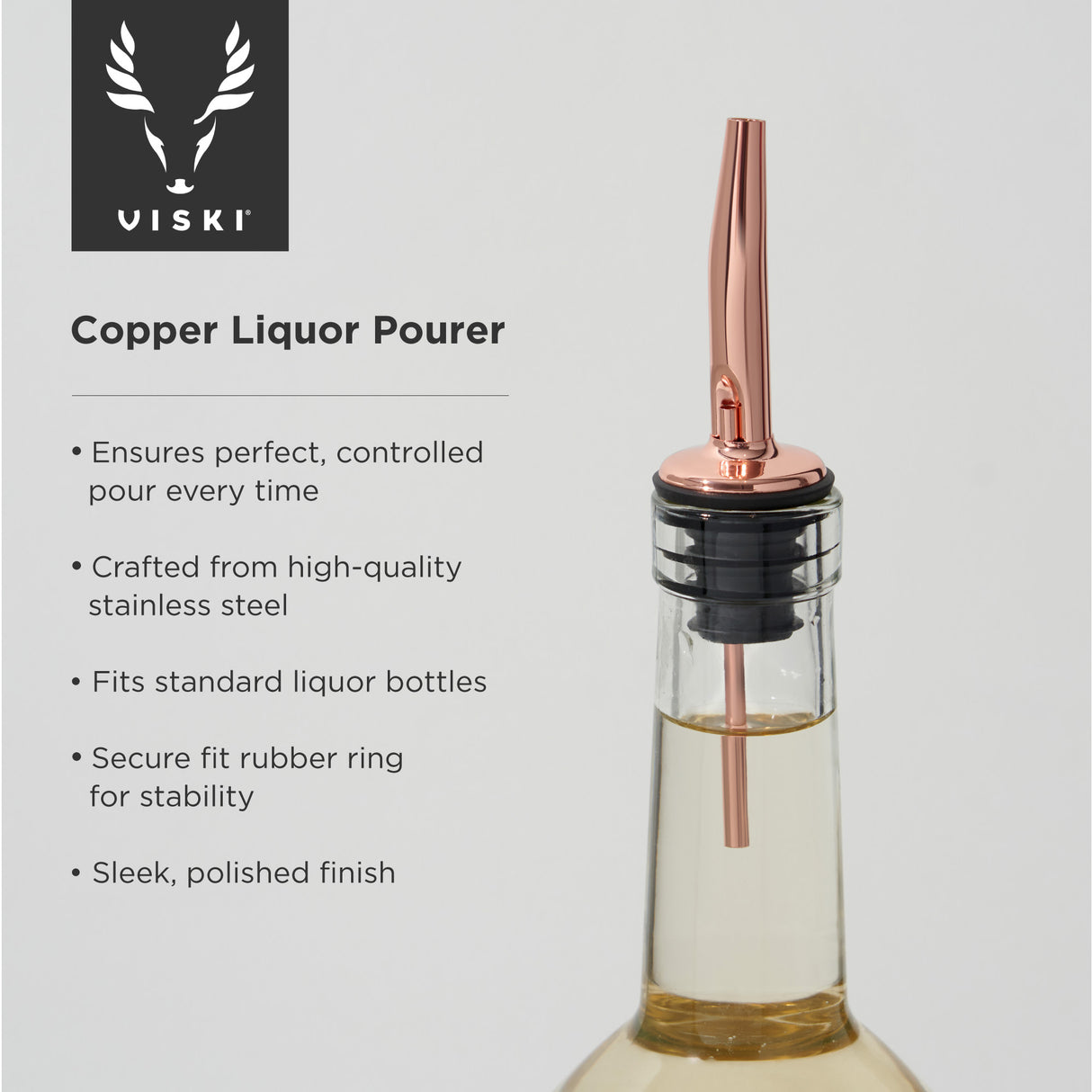 Summit Liquor Pourer in Copper