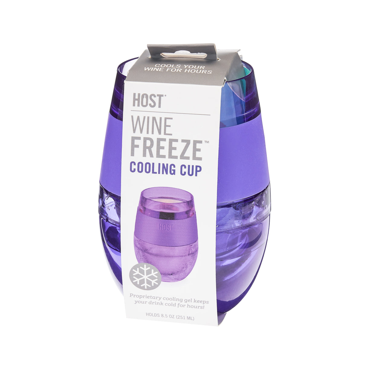 Wine FREEZE Cooling Cup in Tinted Purple