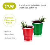 Party 2 oz Lil Jollys Mini Plastic Shot Cups, Set of 20