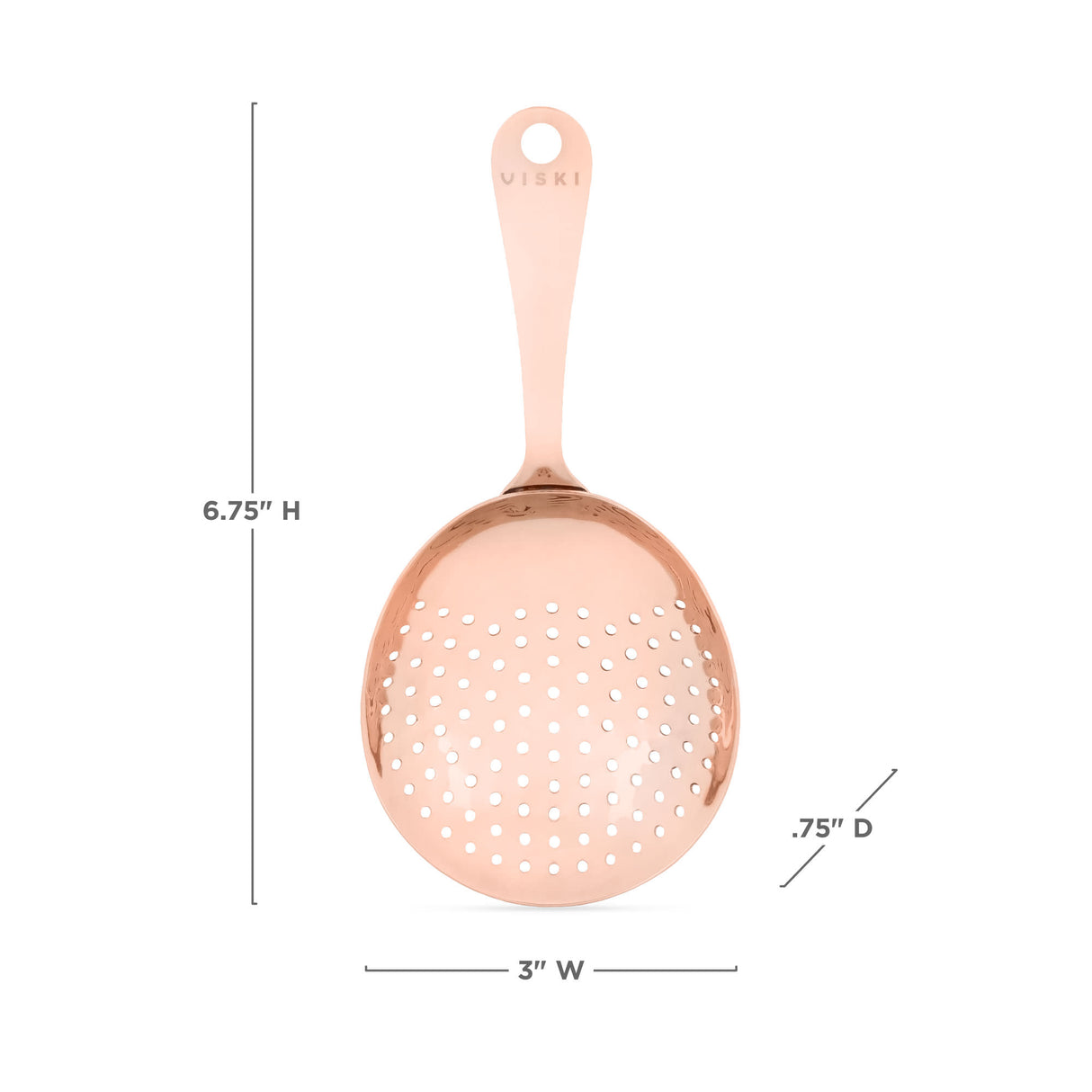 Summit Julep Strainer in Copper