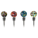 Confetti Glass Bottle Stopper in Assorted Colors