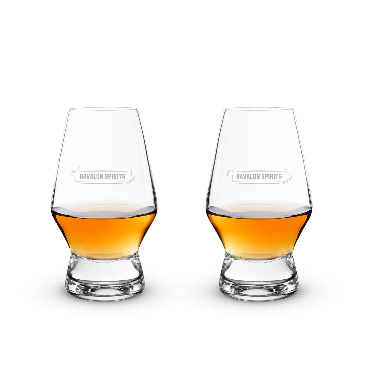 Raye Heavy Base Crystal Whiskey Tasting Glasses, Set of 2