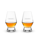 Raye Heavy Base Crystal Whiskey Tasting Glasses, Set of 2