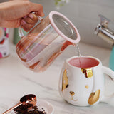 Chas Iridescent Mini Glass Teapot & Infuser