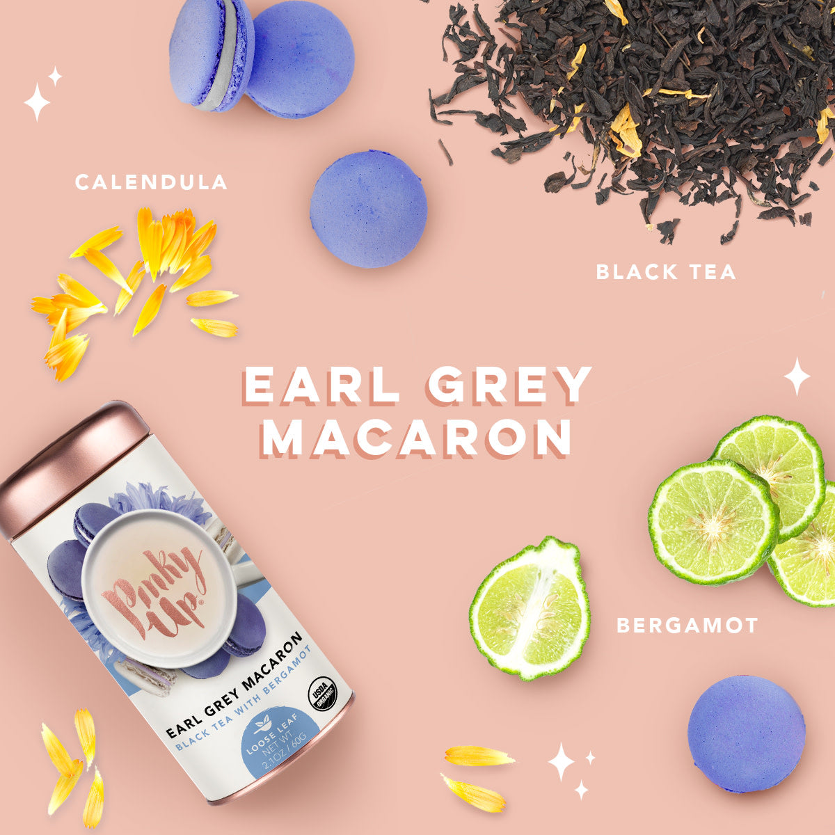 Earl Grey Macaron Loose Leaf Tea Tin