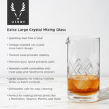 Viski Professional Crystal Extra Large Mixing Glass