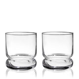 Mercury Crystal Rocks Glasses, Set of 2