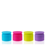 TrueCap Silicone Bottle Stopper in Assorted Jewel Tones, Set of 4