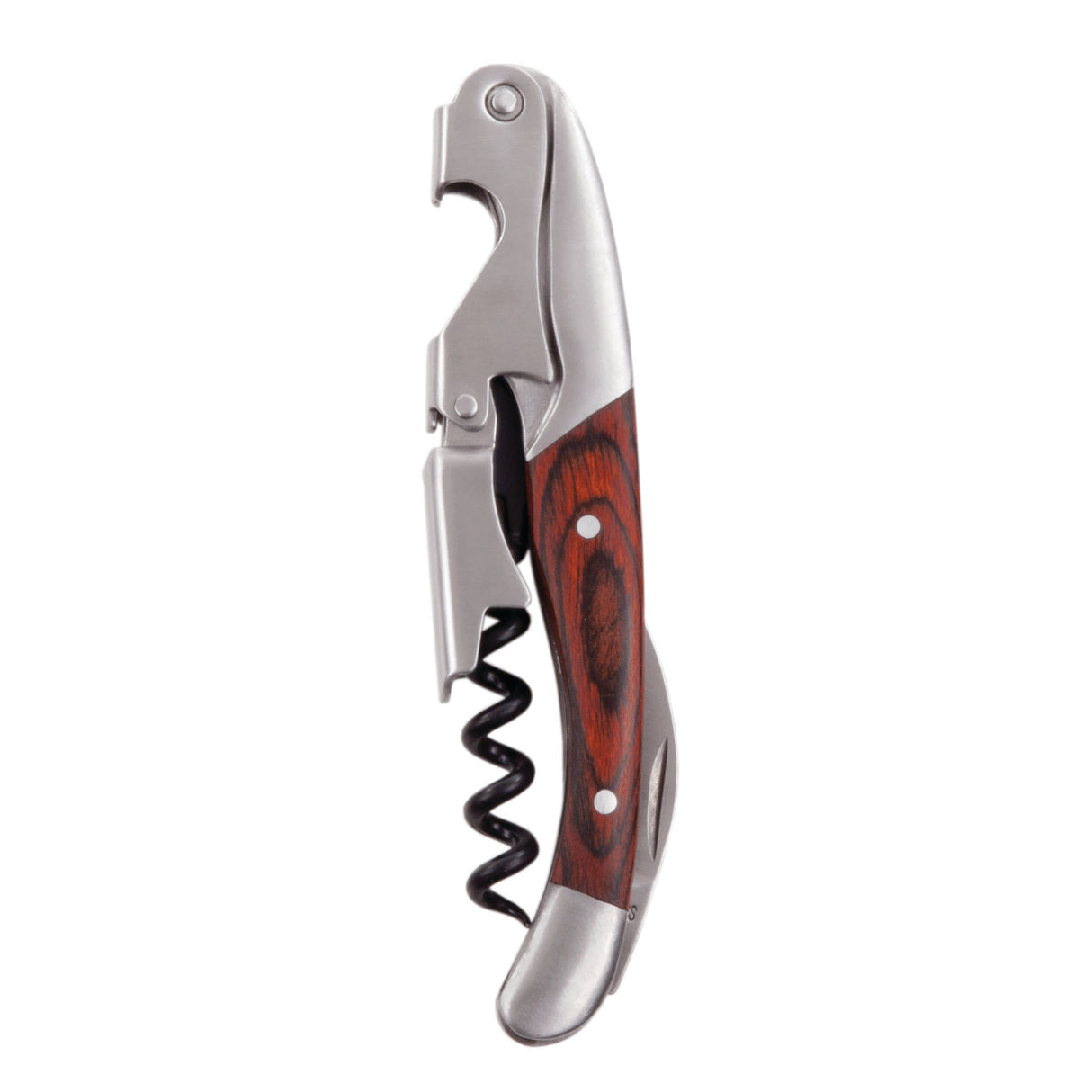 Spruce Double-Hinged Corkscrew with Wood Handle, Bulk