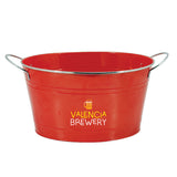 Big Red Galvanized Metal Beverage Tub