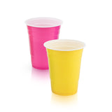 Party 16 oz Plastic Cups in Assorted Neon, 24ct