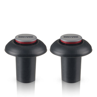 a pair of black plastic objects