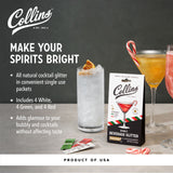 Cocktail Edible Glitter in Holiday Variety, 0.2 oz