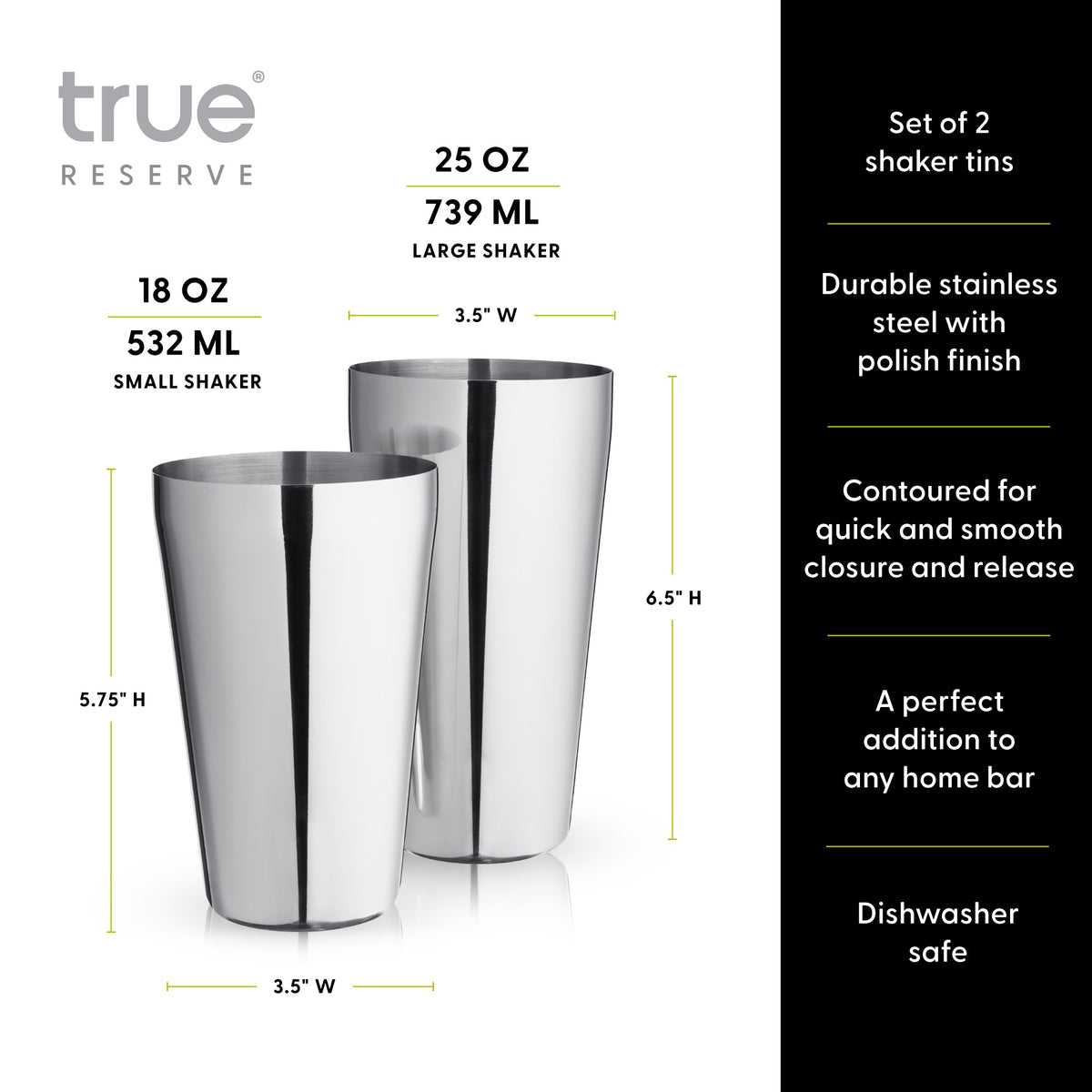 Essential Boston Shaker Tin Set in Stainless Steel
