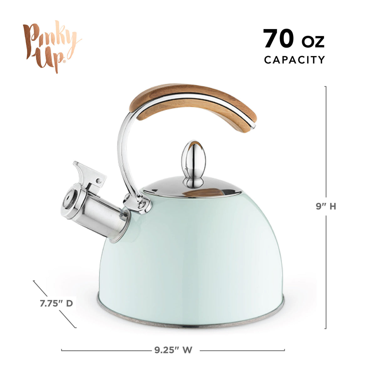 Presley Tea Kettle in Pistachio