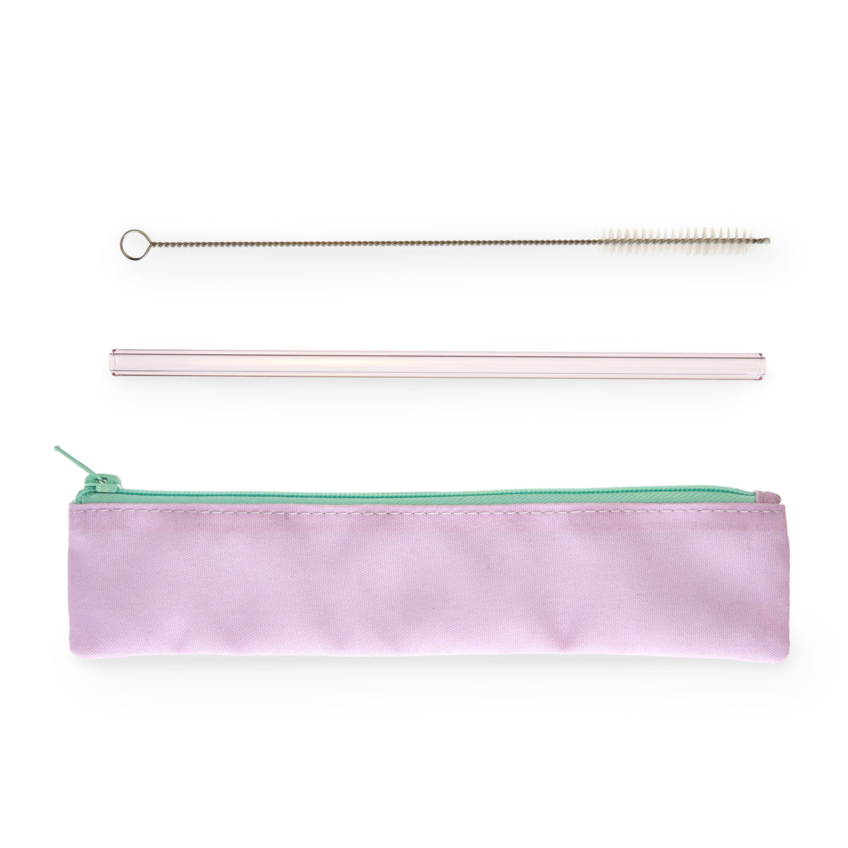 Lavender Glass Straw, Set of 2