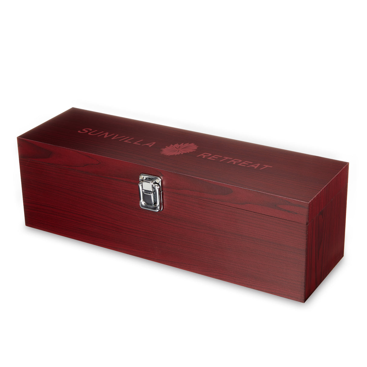 Cherry Single Bottle Box & Wine Tool Gift Set