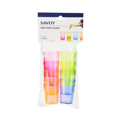 Savoy Party Shot Glasses, Set of 8