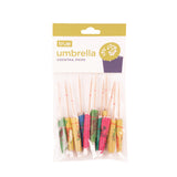 Party Umbrella Cocktail Picks in Assorted Colors, Set of 12