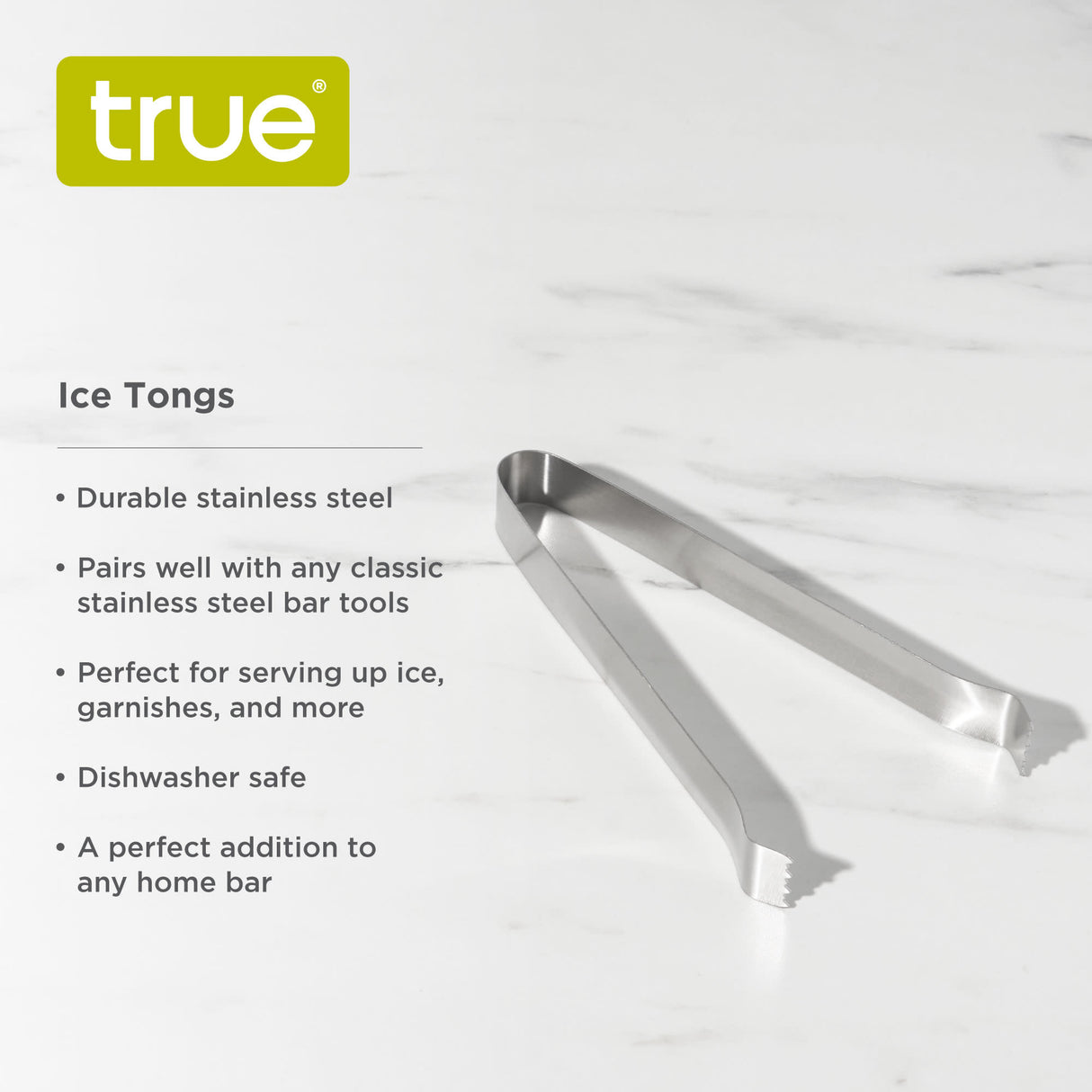 Sleet Stainless Steel Ice Tongs