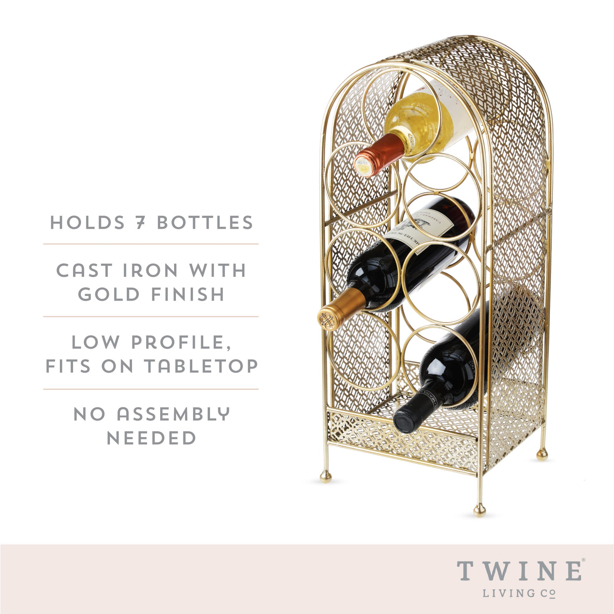 Trellis 7-Bottle Wine Rack - Thumbnail 5