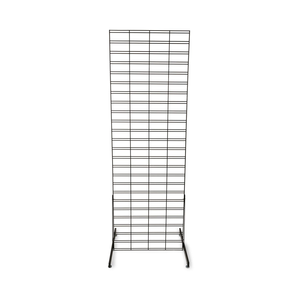 Slat Grid Display Rack with 48 Hooks