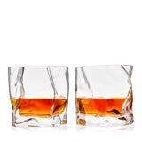 Crystal Molten Tumblers, Set of 2