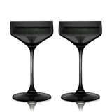 Reserve Nouveau Crystal Coupes in Smoke, Set of 2