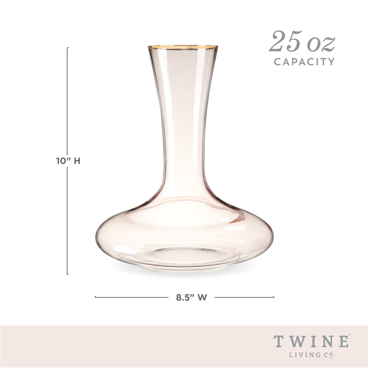 Rose Crystal Wine Decanter