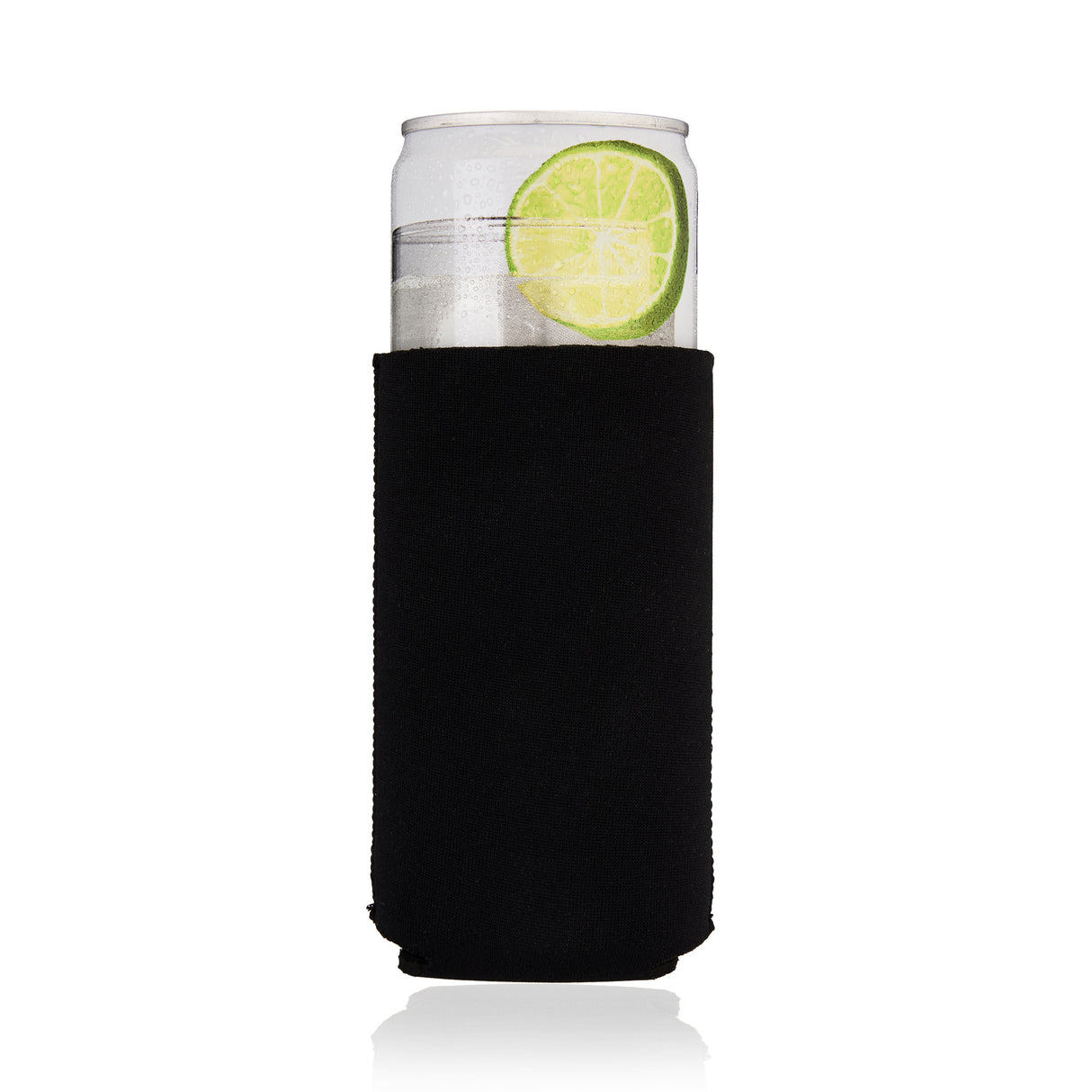 Slim Can Coozie Can Sleeve in Black