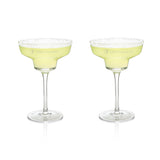 Raye Crystal Angled Margarita Glasses, Set of 2