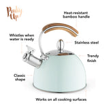 Presley Tea Kettle in Pistachio