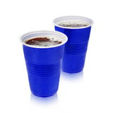 Party 16 oz Plastic Cups in Blue, Set of 50