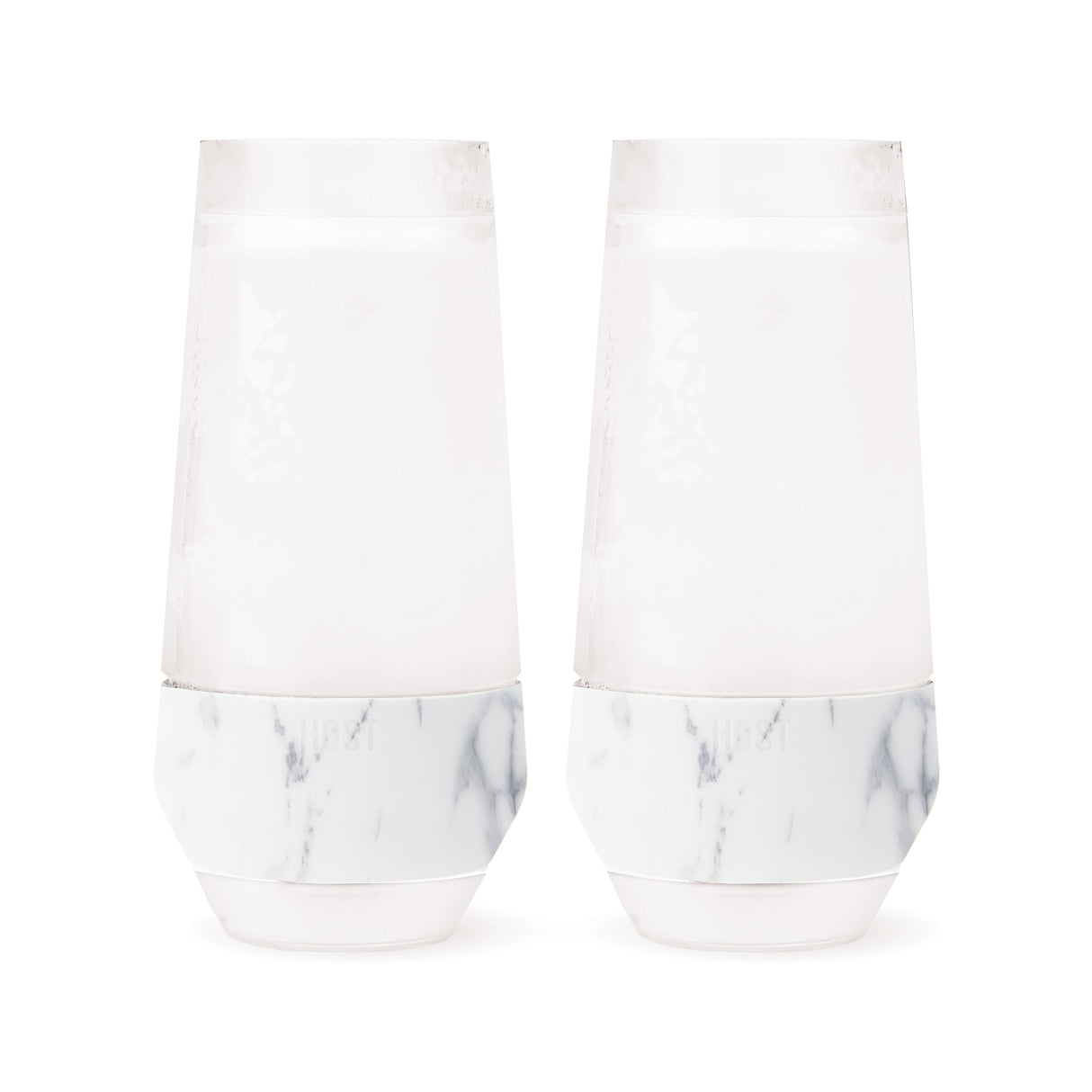 Champagne FREEZE Cooling Cup in Marble, Set of 2