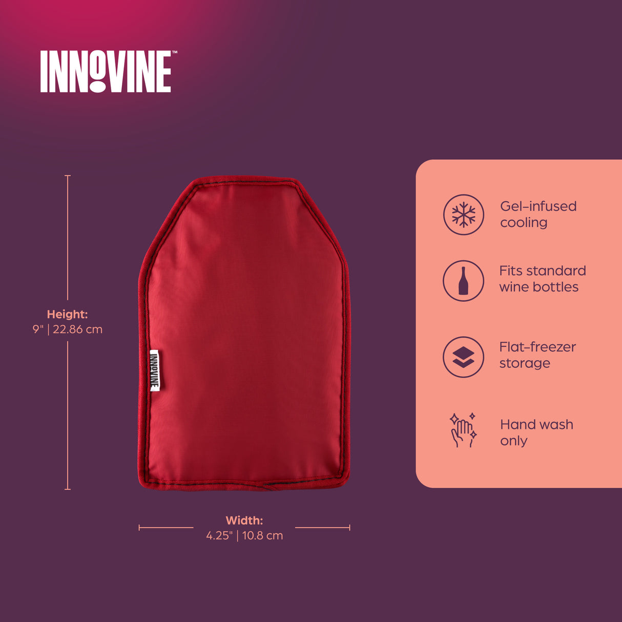 Freeze Gel Bottle Sleeve in Raspberry