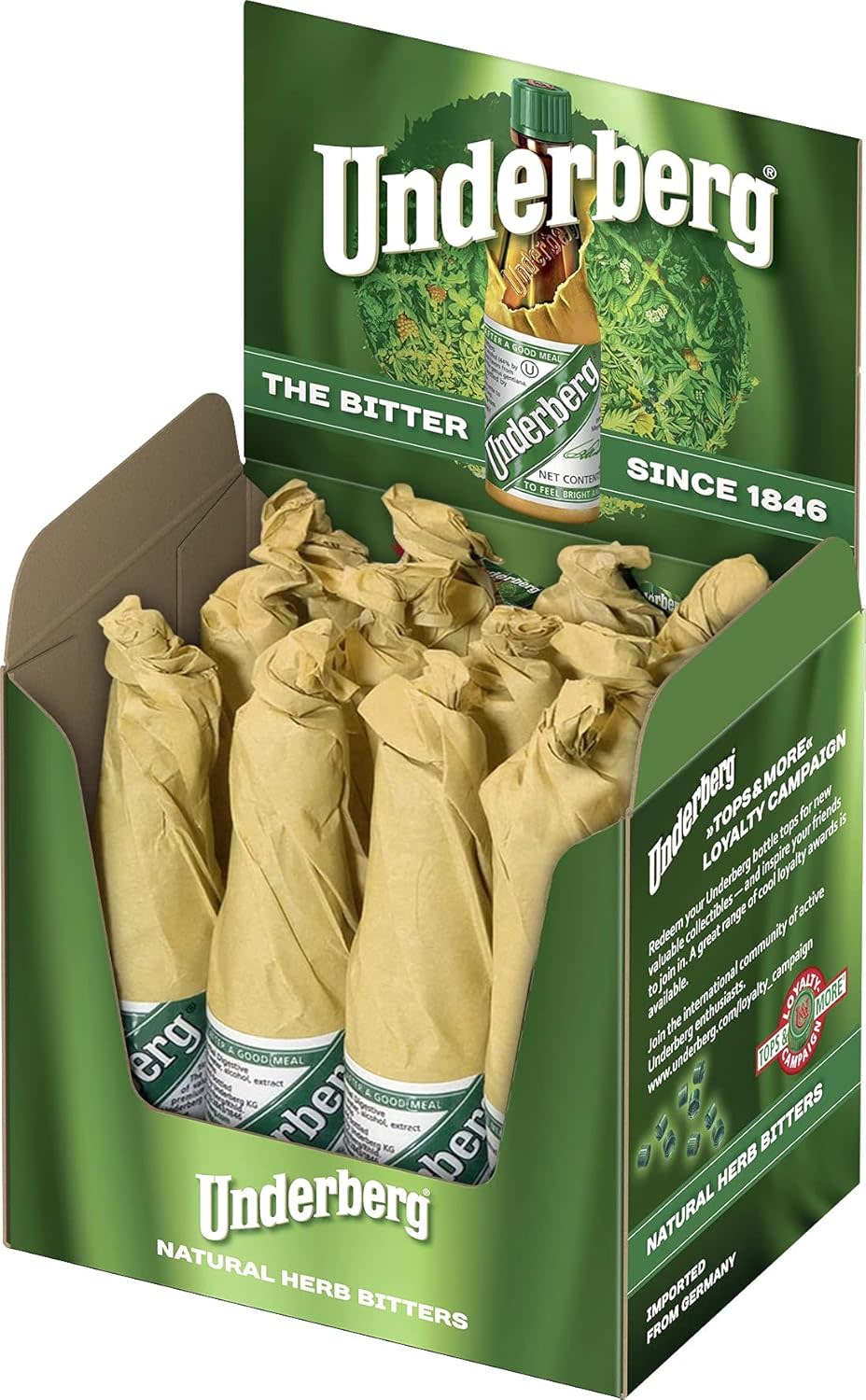 Underberg Herbal Digestive Bitters, Set of 12