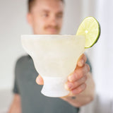 Glass FREEZE Margarita Cooling Cup, Set of 2