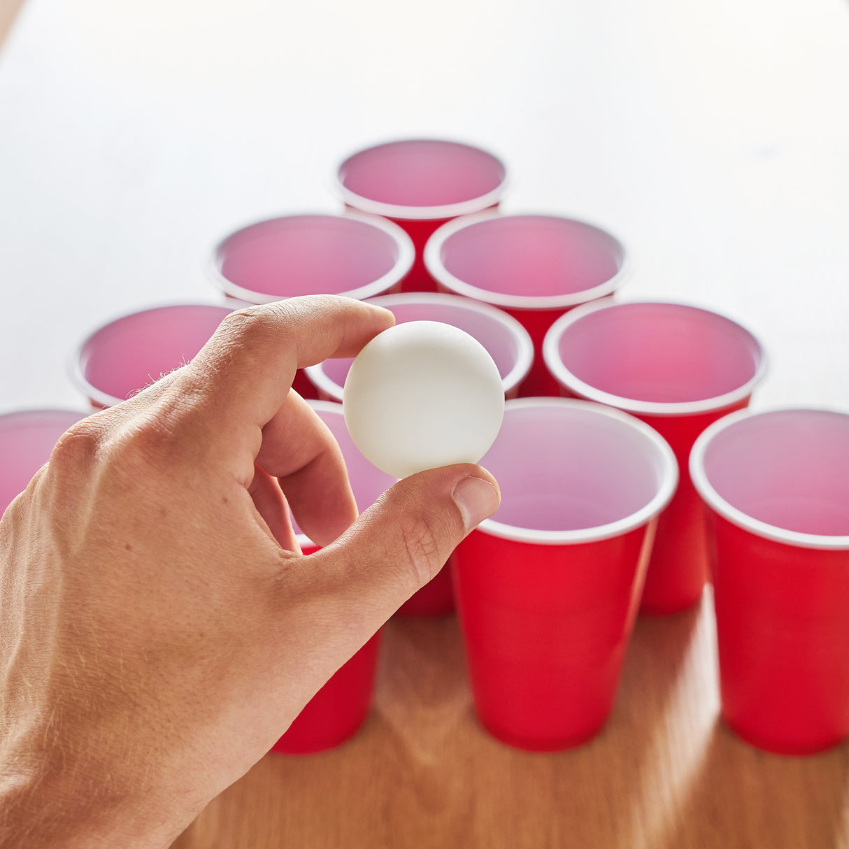 Party Beer Pong Balls in White, 6ct