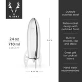 Irving Rocket Cocktail Shaker in Stainless Steel