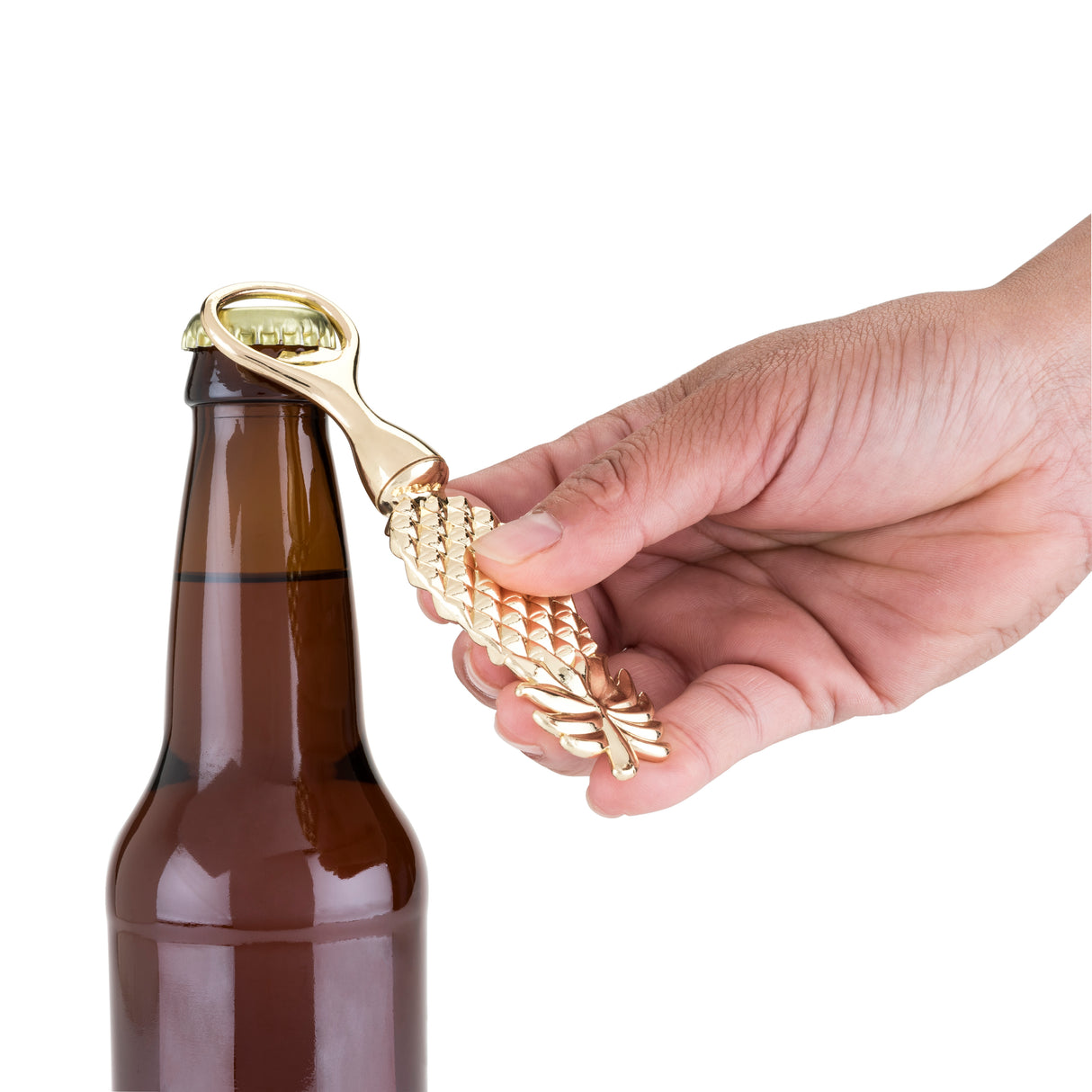 Aloha Pineapple Bottle Opener in Gold