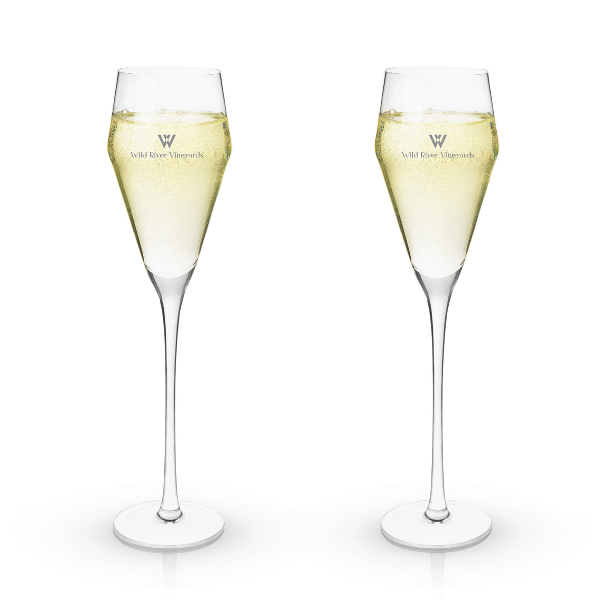 Raye Crystal Angled Prosecco Glasses, Set of 2