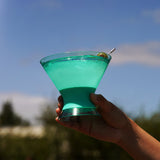 Martini FREEZE Cooling Cup in Aqua, Set of 2