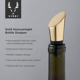 Belmont Heavyweight Bottle Stopper in Gold