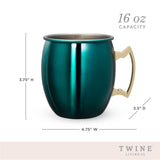 Moscow Mule Mug in Emerald Green