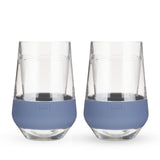 Wine FREEZE XL Cooling Cup in Slate Blue, Set of 2