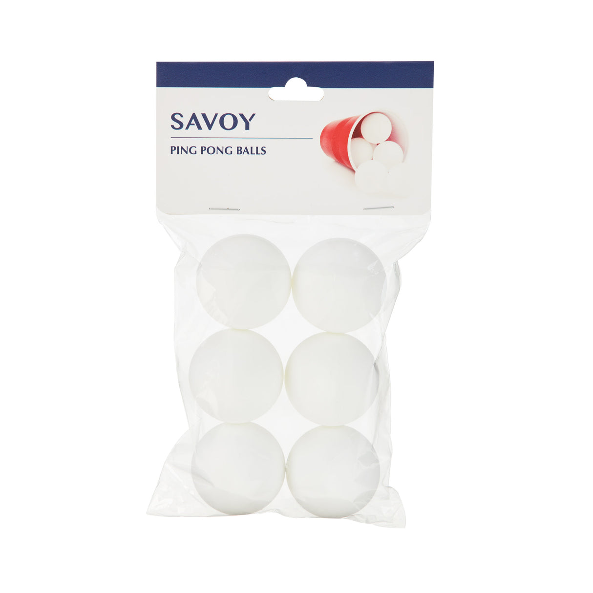 Savoy Ping Pong Balls, Set of 6